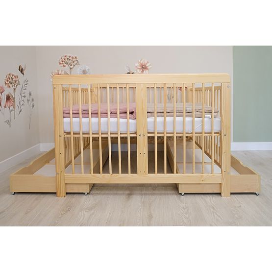 Holz-Kinderbett für Zwillinge Ourbaby - natur