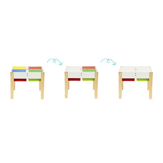 Kinderholztisch mit Stühlen Creative