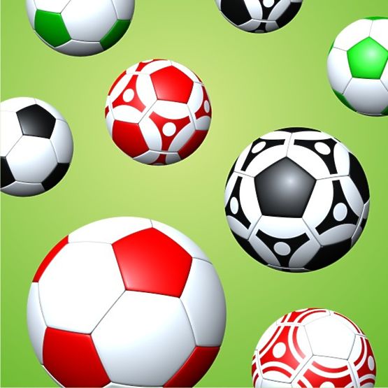 Kinderkissen - Fußballbälle 45
