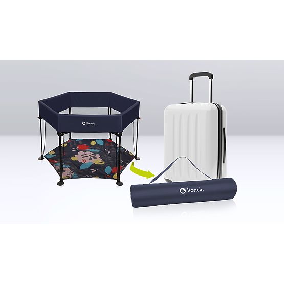 Kinderlaufstall Lionelo Roel - Blue Navy