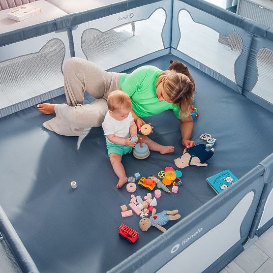 Kinderlaufstall Willow XL - Grau