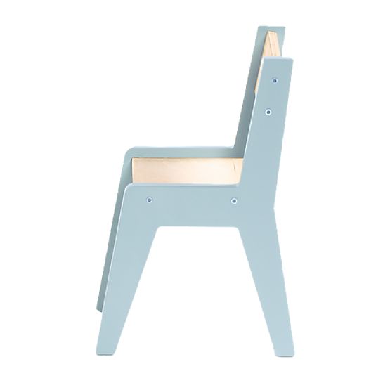Kindermöbelset Tisch und zwei Stühle mit Zubehör - Blau