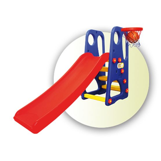 Kinderrutsche mit Basketballkorb