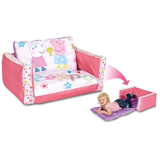 Kinder ausziehbares Sofa 2-in-1 Peppa Pig