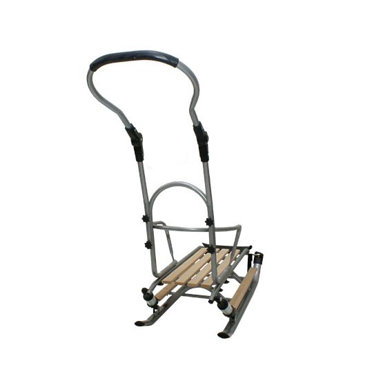 Kinderschlitten mit Sitz - Dunkelgrau