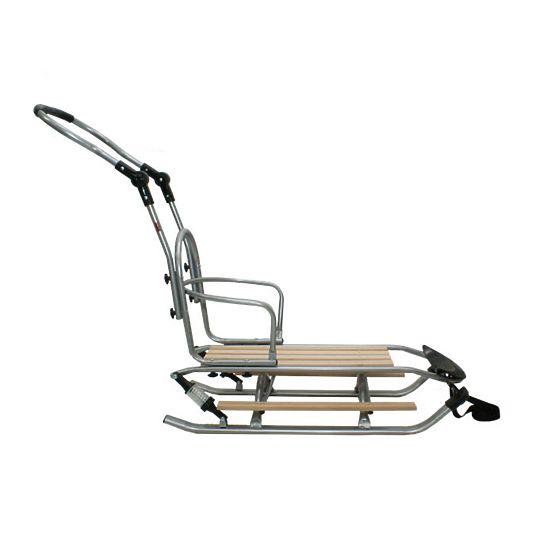 Kinderschlitten mit Sitz - Rot