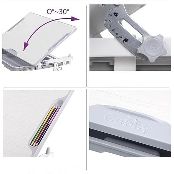 Kinderschreibtisch + Stuhl CUBBY LUPIN - violett