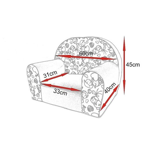 Kindersessel PFERDCHEN - verschiedene Farben