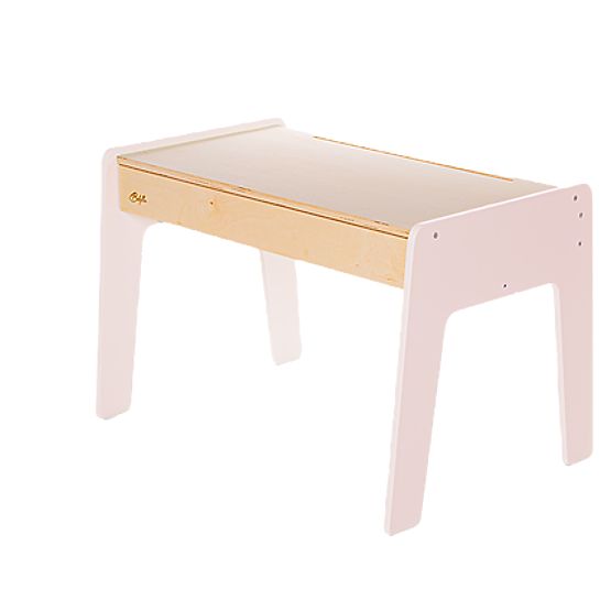 Kinderset Tisch und zwei Stühle mit Zubehör - rosa