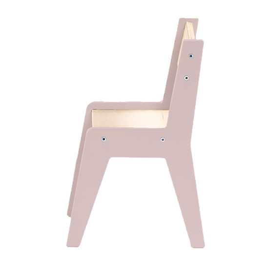Kinderset Tisch und zwei Stühle mit Zubehör - rosa