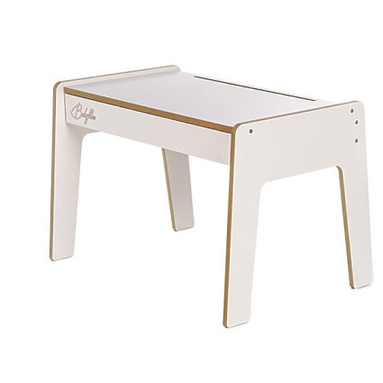 Kinderset Tisch und zwei Stühle mit Zubehör - Weiß