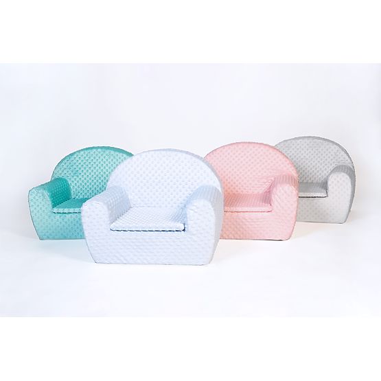 Kindersofa Minky - grau