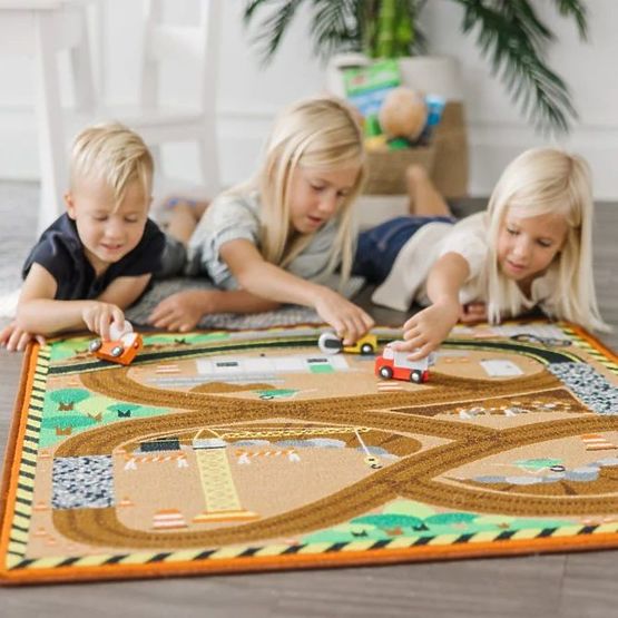 Kinderspielmatte Baustelle