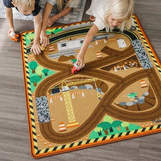Kinderspielmatte Baustelle