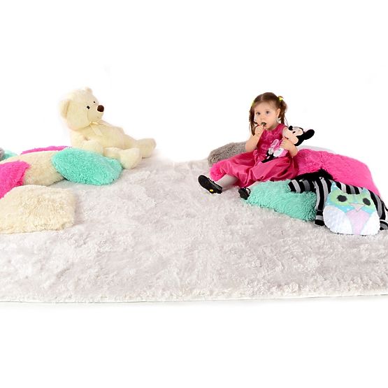 Kinderteppich Flokati - CREME
