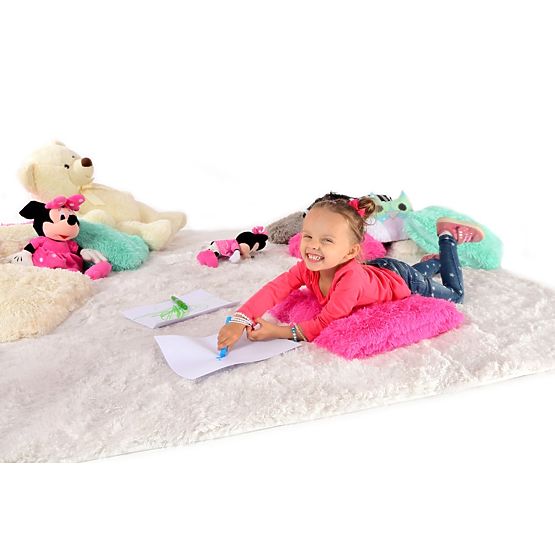 Kinderteppich Flokati - CREME