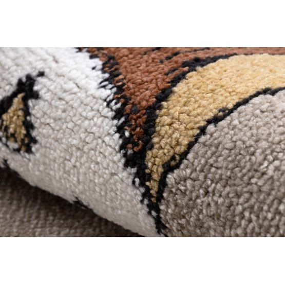 Kinderteppich FUN Forester, Tiere, Wald beige