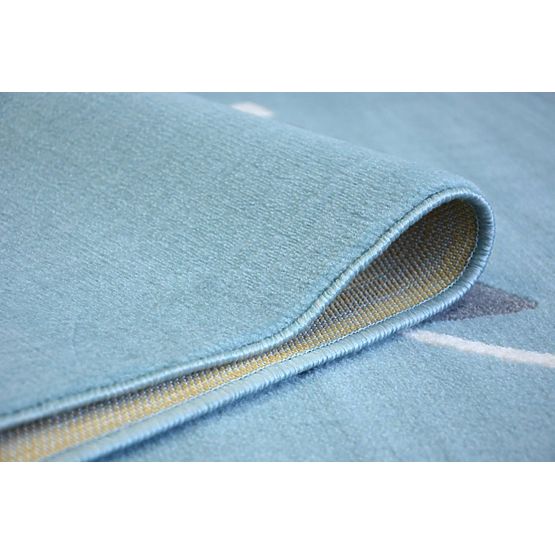 Kinderteppich Maus - blau