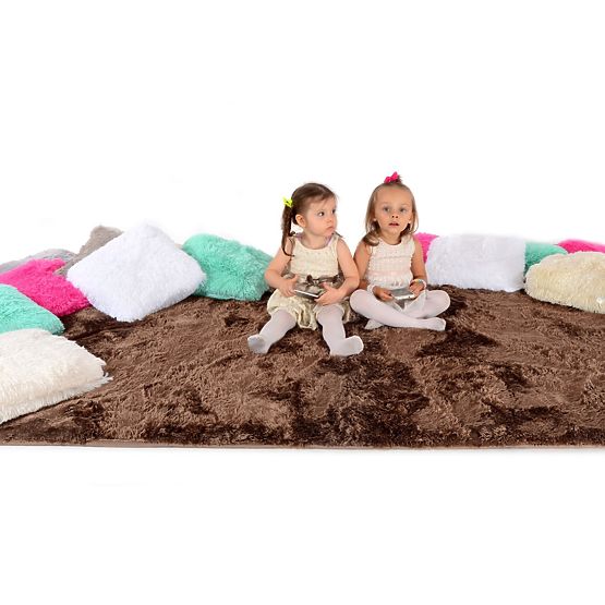 Kinderteppich Flokati - MOCCA