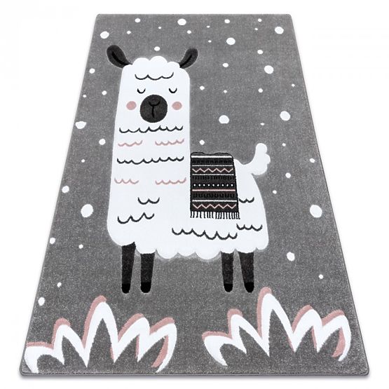 Kinderteppich PETIT - Lama - grau