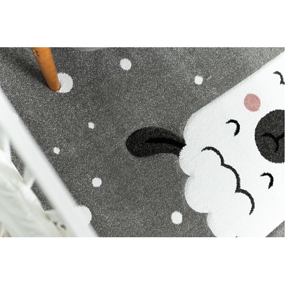 Kinderteppich PETIT - Lama - grau