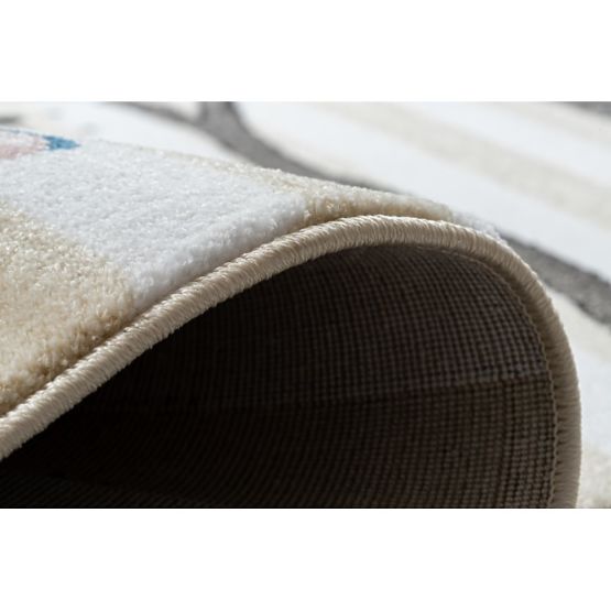 Kinderteppich PETIT - Vögel - beige-weiß