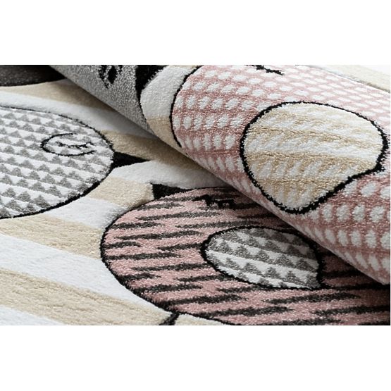 Kinderteppich PETIT - Vögel - beige-weiß