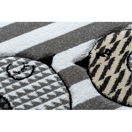 Kinderteppich PETIT - Vögel - grauweiß