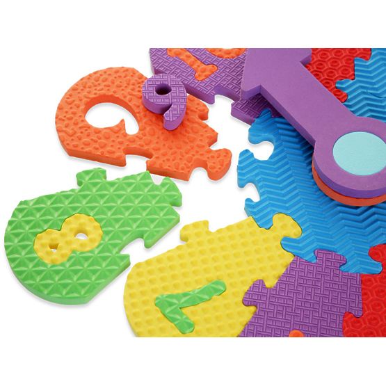 Kinderteppich Puzzle - Uhr