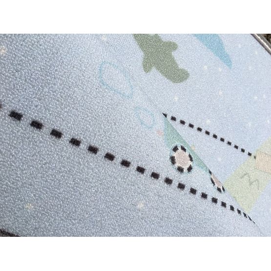 Kinderteppich SCHATZKARTE - blau