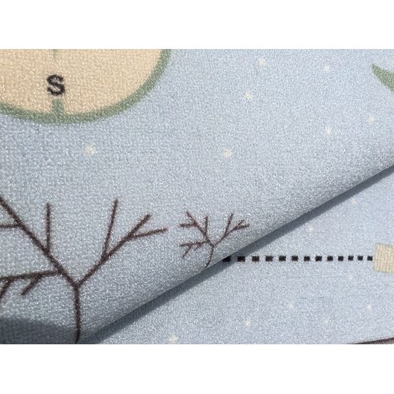 Kinderteppich SCHATZKARTE - blau