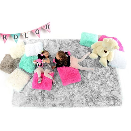 Kinderteppich Flokati - SILVER