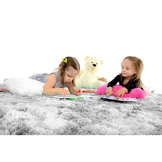 Kinderteppich Flokati - SILVER