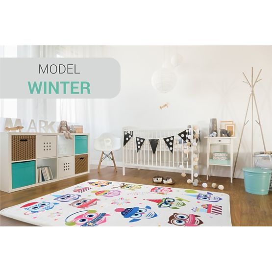 Kinderteppich SOFT OWL WINTER