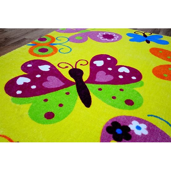 Kinderteppich Sommer- gelb