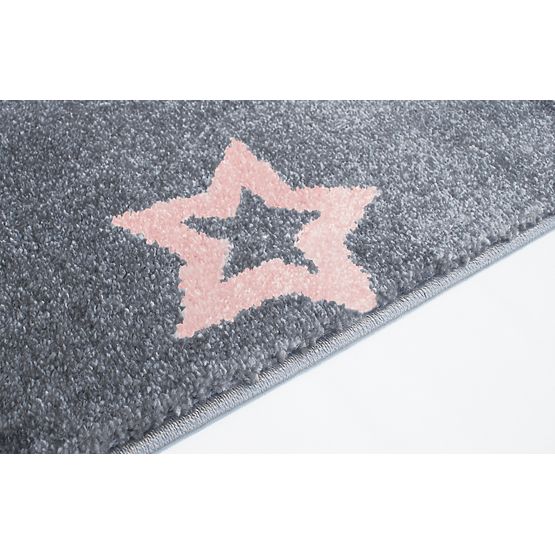 Kinderteppich STARLIGHT silber-grau/rosa