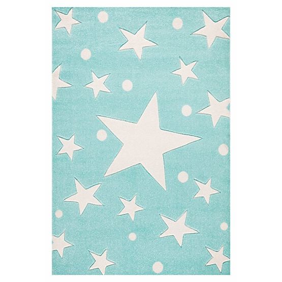 Kinderteppich STARS - minze