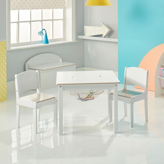 Kindertisch Crafty 2in1 + 2 Stühle 