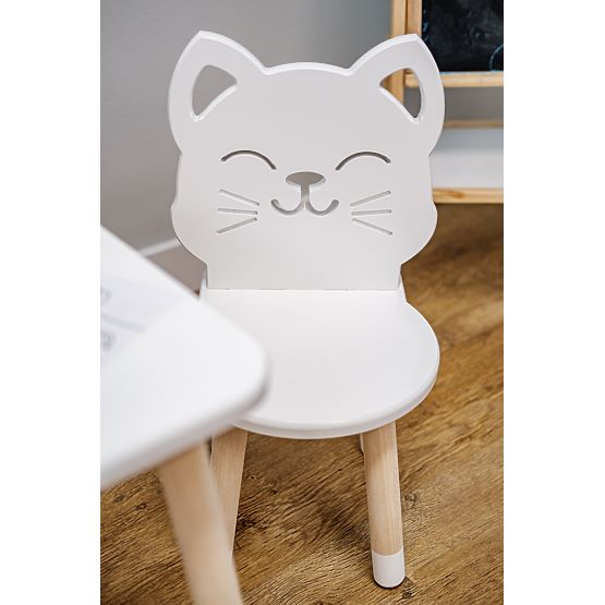Kindersitzgruppe - Katze - weiß