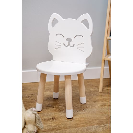 Kindersitzgruppe - Katze - weiß