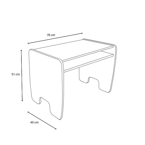 Kindertisch Timi + Stuhl Farbe Weiß / Eiche Craft Gold