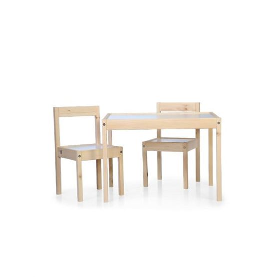 Kindertisch und 2 LETTO-Stühle