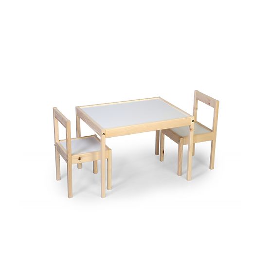 Kindertisch und 2 LETTO-Stühle