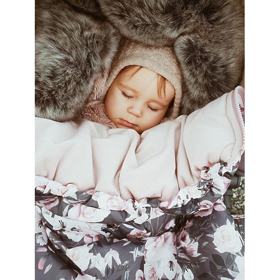 Kindervliesjacke Nachtblumen