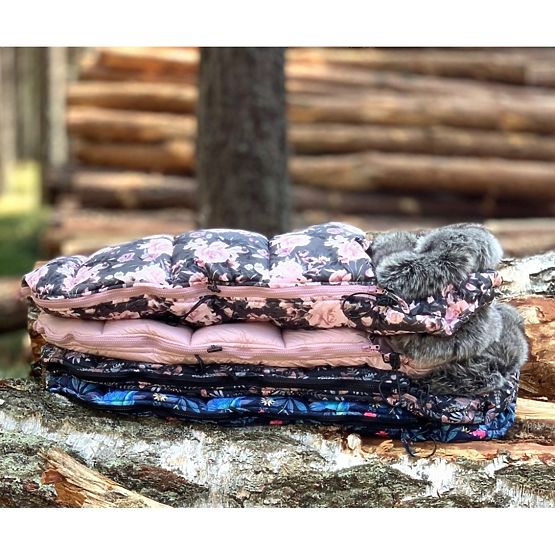 Kindervliesjacke Nachtblumen