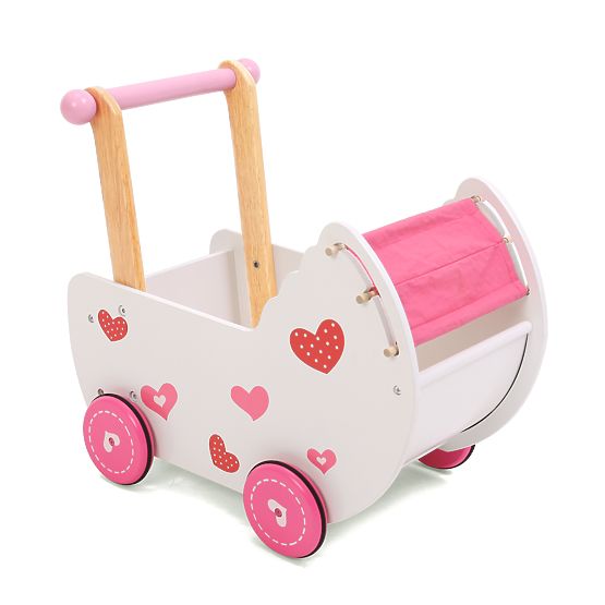 Kinderwagen aus Holz für Puppen