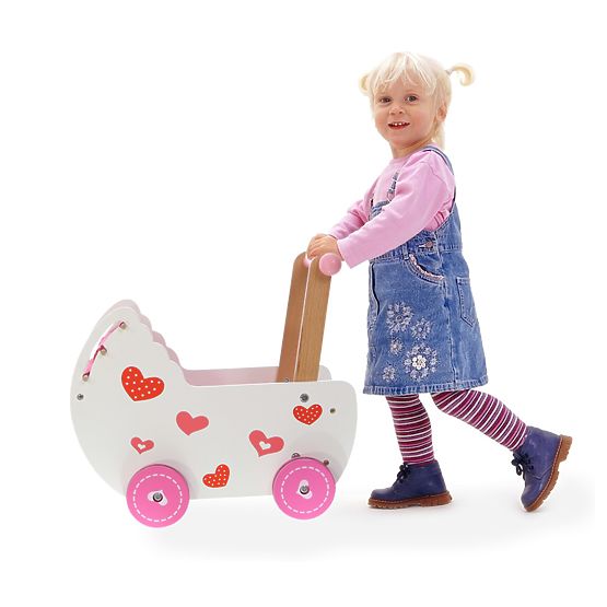 Kinderwagen aus Holz für Puppen