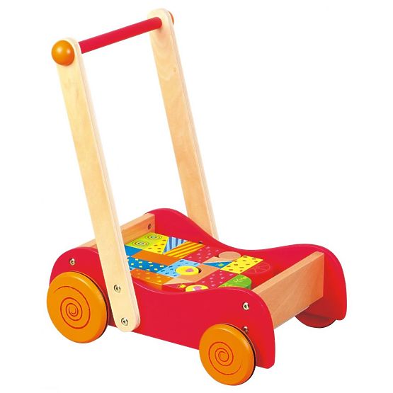 Kinderwagen und Inserter aus Holz