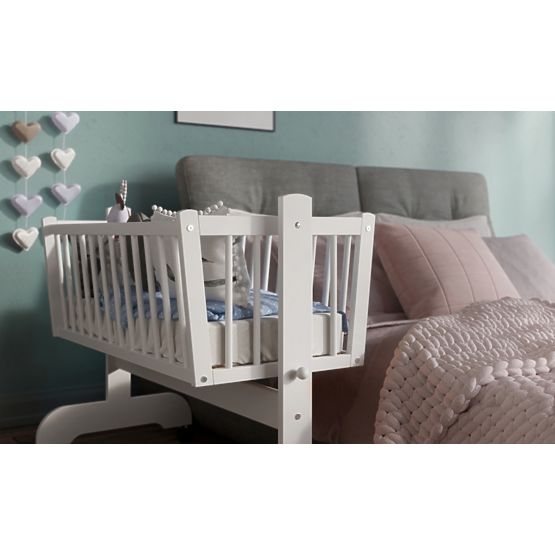 Kinderwiege Karol 90 x 40 cm - weiß