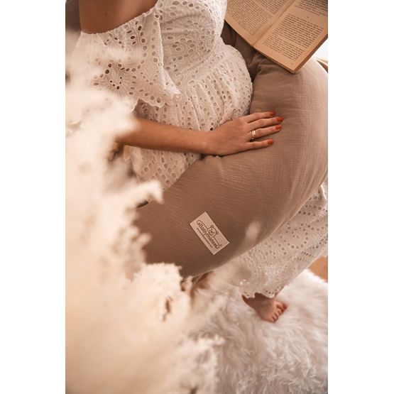 MOON MUSLIN Kissen 260 cm - braun